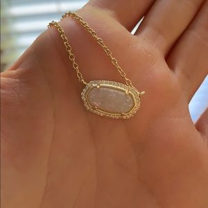 Kendra Scott Elisa Lux Necklace Iridescent Drusy